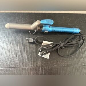 BaByliss PRO 1" Blue and Silver Curling Iron